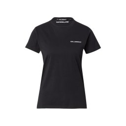 Karl Lagerfeld Tricou 'ESSENTIAL' negru / alb