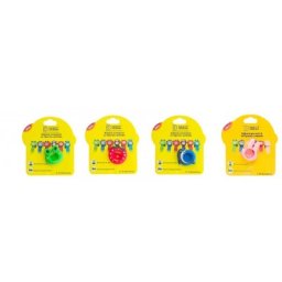 Bratara aromatica x 4 buc. + 8 rezerve, din silicon cu figurine animate pentru copii (broasca verde+capsuna rosie+delfin albastru+iepure roz