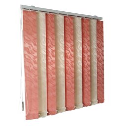 Jaluzele verticale BEATA 9609 / 9602 somon crem – jaluzele verticale moderne complete cu prindere pe tavan