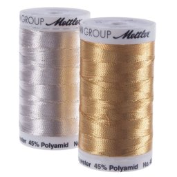 Ata metalica, finete 40, bobina 600 m, pentru brodat si cusaturi decorative Mettler METALLIC