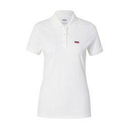 LEVI'S ® Tricou 'Slim Polo Shirt' roșu / alb