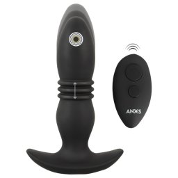 ANOS - vibratoare anal cu telecomandă wireless - negru