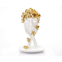 Statueta "Crown White" din rasina ComfortTravel Luggage