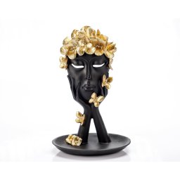 Statueta "Crown Black" din rasina ComfortTravel Luggage