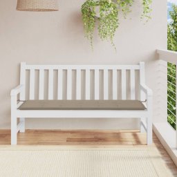 Perna de banca de gradina gri taupe, 150x50x3 cm, textil oxford GartenMobel Dekor