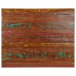 Blat de masa, 90x80x2,5 cm, dreptunghiular, lemn masiv reciclat GartenMobel Dekor