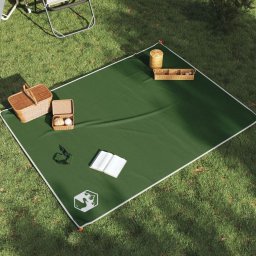 Patura de picnic cu tarusi, verde, 205x155 cm GartenMobel Dekor