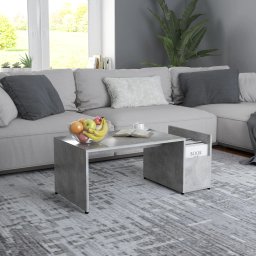 Masuta de cafea, gri beton, 90 x 45 x 35 cm, PAL GartenMobel Dekor