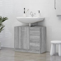 Dulap de chiuveta, gri sonoma, 63x30x54 cm, lemn prelucrat GartenMobel Dekor