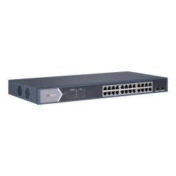 Switch 24 porturi PoE Gigabit, 2 porturi SFP Gigabit - HIKVISION DS-3E0526P-E-M