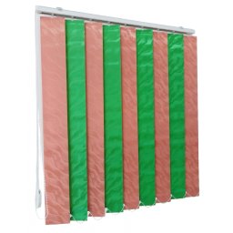 Jaluzele verticale BEATA 9609 / 9620 somon verde – jaluzele verticale moderne complete cu prindere pe tavan