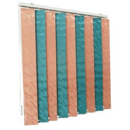 Jaluzele verticale BEATA 9609 / 9621 somon verde petrol – jaluzele verticale moderne complete cu prindere pe tavan