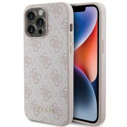 Husa 4G Metal Gold Logo case for iPhone 15 Pro Max - pink