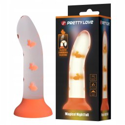 Pretty Love Magical Nightfall Dildo without Vibration Luminous Orange
