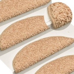 Covorase pentru trepte scara, 15 buc., auriu, 65 x 21 x 4 cm GartenMobel Dekor