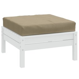 Perna pentru paleti, melanj gri taupe, 60x60x10 cm, textil GartenMobel Dekor
