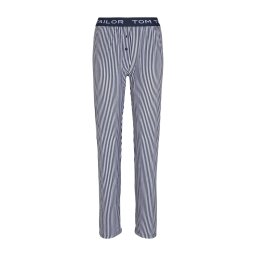 TOM TAILOR Pantaloni de pijama albastru închis / alb