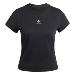 ADIDAS ORIGINALS Tricou 'Essentials' negru / alb