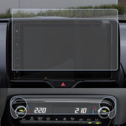 Mazda 2 Hybrid 2024+ Set (2 buc.) Folii de Protectie pentru Navigatie si Aer Conditionat - HD-Premium FoliaTa