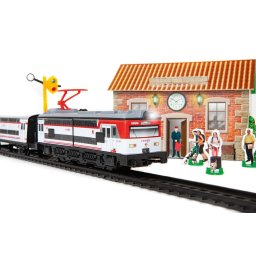 Trenulet electric calatori Cercanias RENFE 451 metalic, cu lumina si sapca conductor tren