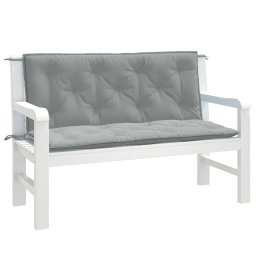 Perna banca de gradina 2db melanj gri deschis 120x50x7cm textil GartenMobel Dekor