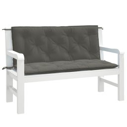 Perna banca de gradina 2buc melanj gri închis 120x50x7cm textil GartenMobel Dekor