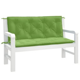 Perna banca de gradina, 2 buc. melanj verde, 120x50x7 cm textil GartenMobel Dekor