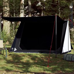 Cort camping, 2 persoane, alb, tesatura opaca, impermeabil GartenMobel Dekor