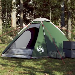 Cort de camping cupola pentru 4 persoane, verde, impermeabil GartenMobel Dekor
