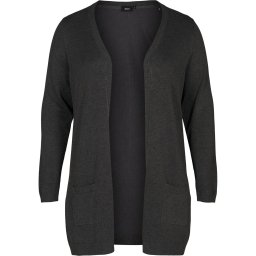 Zizzi Geacă tricotată 'Carrie' gri închis