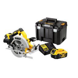 DeWALT DCS570P2-QW Fierastrau circular cu acumulatori 18 V, 18.4 cm GALBEN 5500 RPM