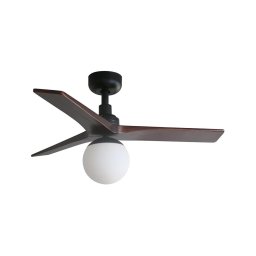 Ventilator de tavan FARO 34278-11L KLIM S lemn/negru + telecomandă