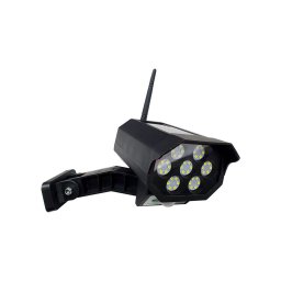Model LED cameră de securitate solară cu senzor LED/3,7V IP44 negru + DO