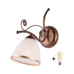 Aplică LED Brilagi ANTICO 1xE27/60W/230V bronz patină