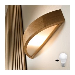 Aplică LED Brilagi CARVALHO 1xE27/60W/230V stejar