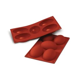 Forma Silicon Ou 10.2 x 7.3 x H 3.6cm, 5 cavitati x 130 ml (SF041)