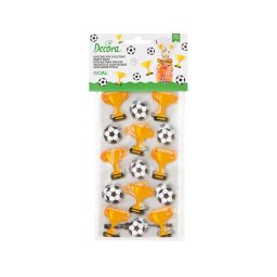Pungi S cu Baza, Celofan cu Model Fotbal, 12.5 x 3 x H 24 cm, Set 20 Buc