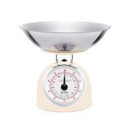 Cantar de bucatarie Cantar mecanic ETA Storio 5777 BEJ, 5 kg, precizie 25g, vas 5 L din otel inoxidabil