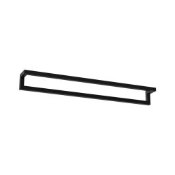 Suport de perete pentru prosoape 7x60 cm negru