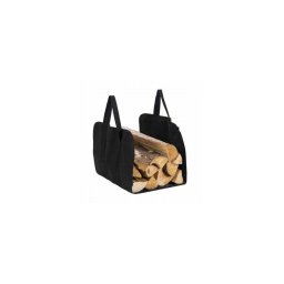 Geantă pentru lemne de foc 100x45 cm negru