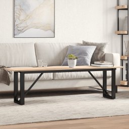 Masa de cafea, cadru O, 160x40x45 cm, lemn masiv pin si fonta GartenMobel Dekor