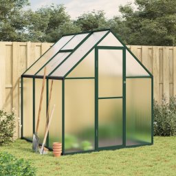 Sere cu cadru de baza, verde, 169x169x195 cm, aluminiu GartenMobel Dekor