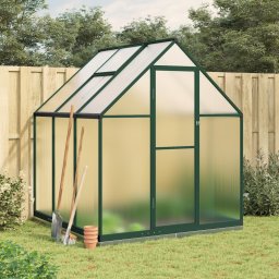 Sere cu cadru de baza, verde, 169x169x202 cm, aluminiu GartenMobel Dekor