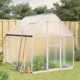 Sere cu cadru de baza, argintiu, 224x169x195 cm, aluminiu GartenMobel Dekor