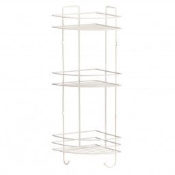 Dulap de baie Metalife DB-717, 18x18x52 cm, 3 nivele, alb