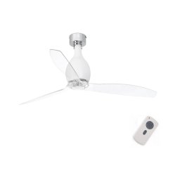 Ventilator de tavan FARO 32025 MINI ETERFAN alb mat/transparent