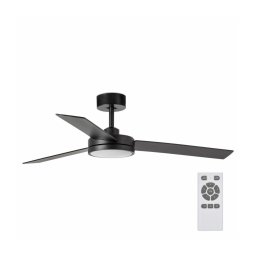 Ventilator LED de tavan FARO 34261 BARTH LED/24W/230V negru + telecomandă