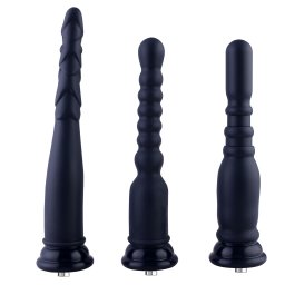 HiSmith HSA01 Anal Training Kit Silicone KlicLok Black 3 pcs