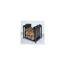 Coș pentru lemne de foc 50x50,5 cm negru