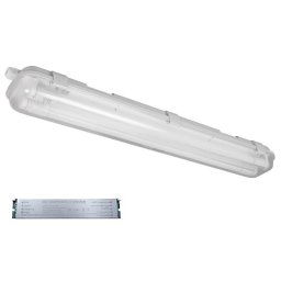Corp iluminat BELLA cu tuburi led (1200mm) 2X18W 4000K 4300K IP65 + Kit de emergenta Elmark 9BM218LEDE